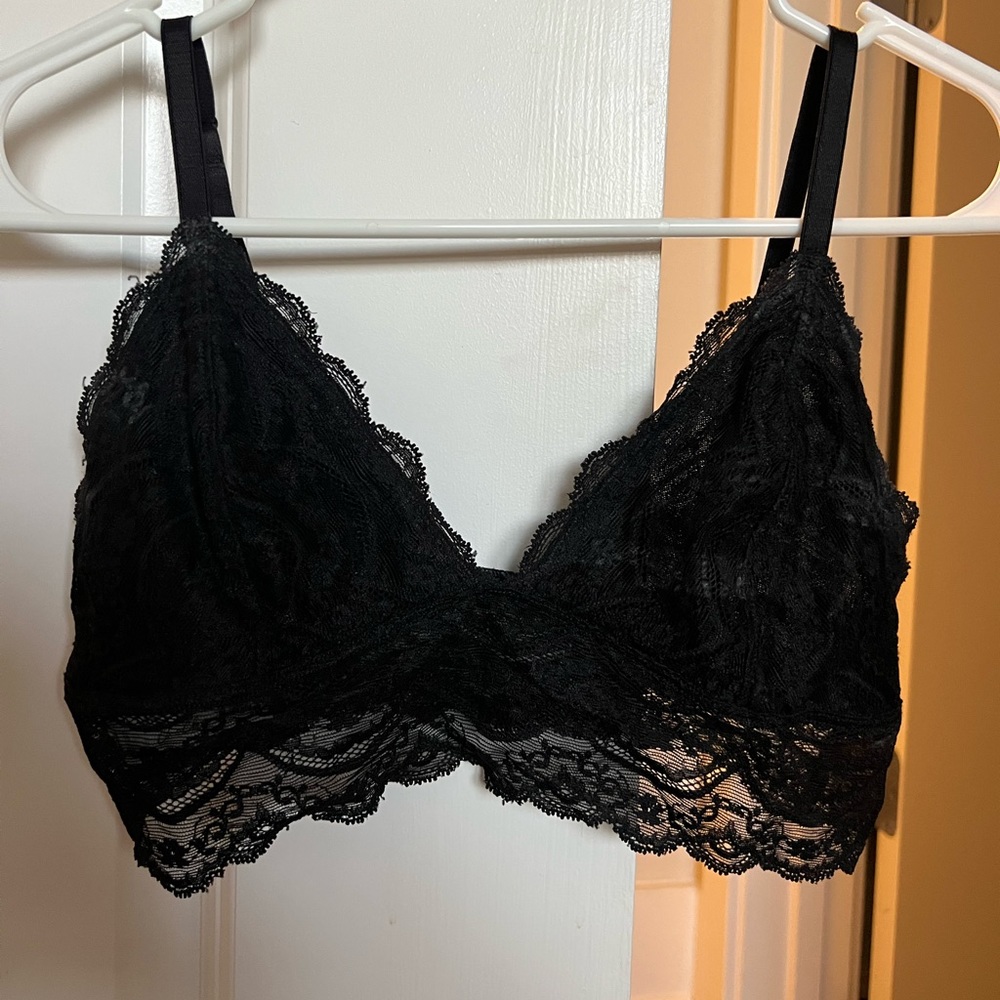 Express Black Lace Bralette Size Medium